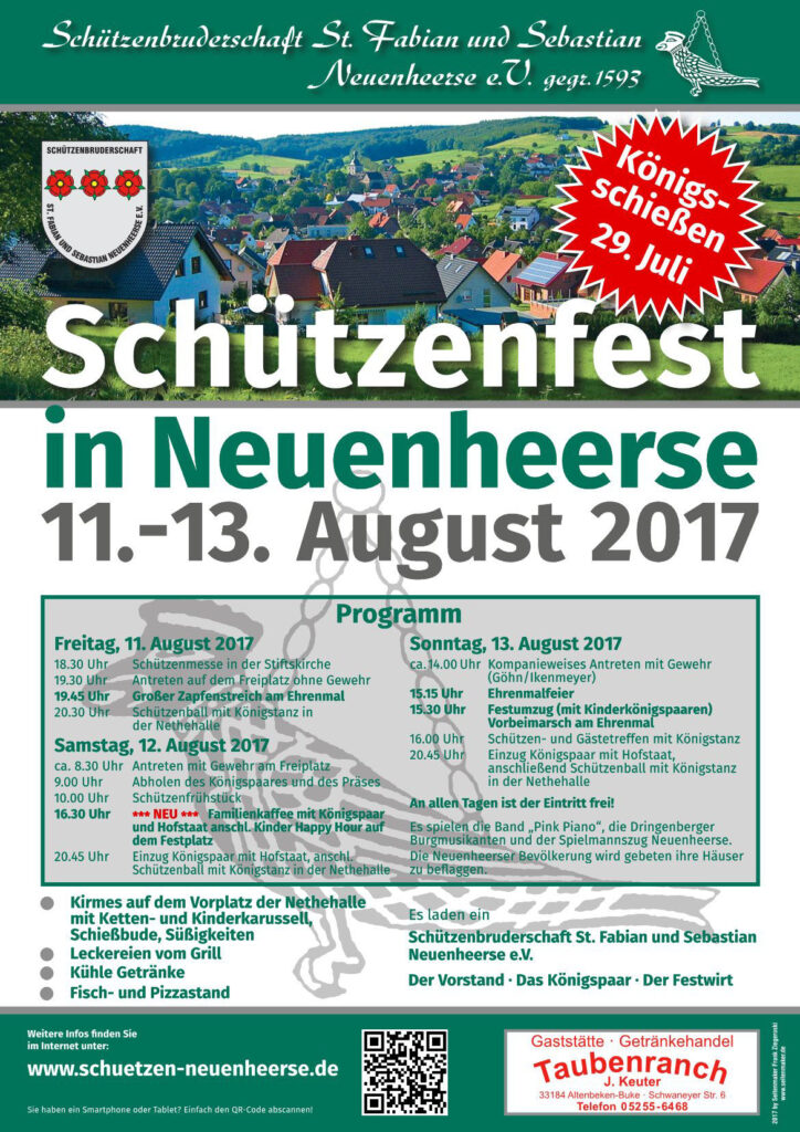 Plakat Schützenfest 2017